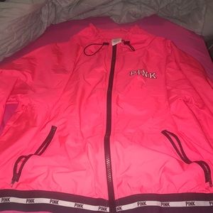 A pink bomber jacket